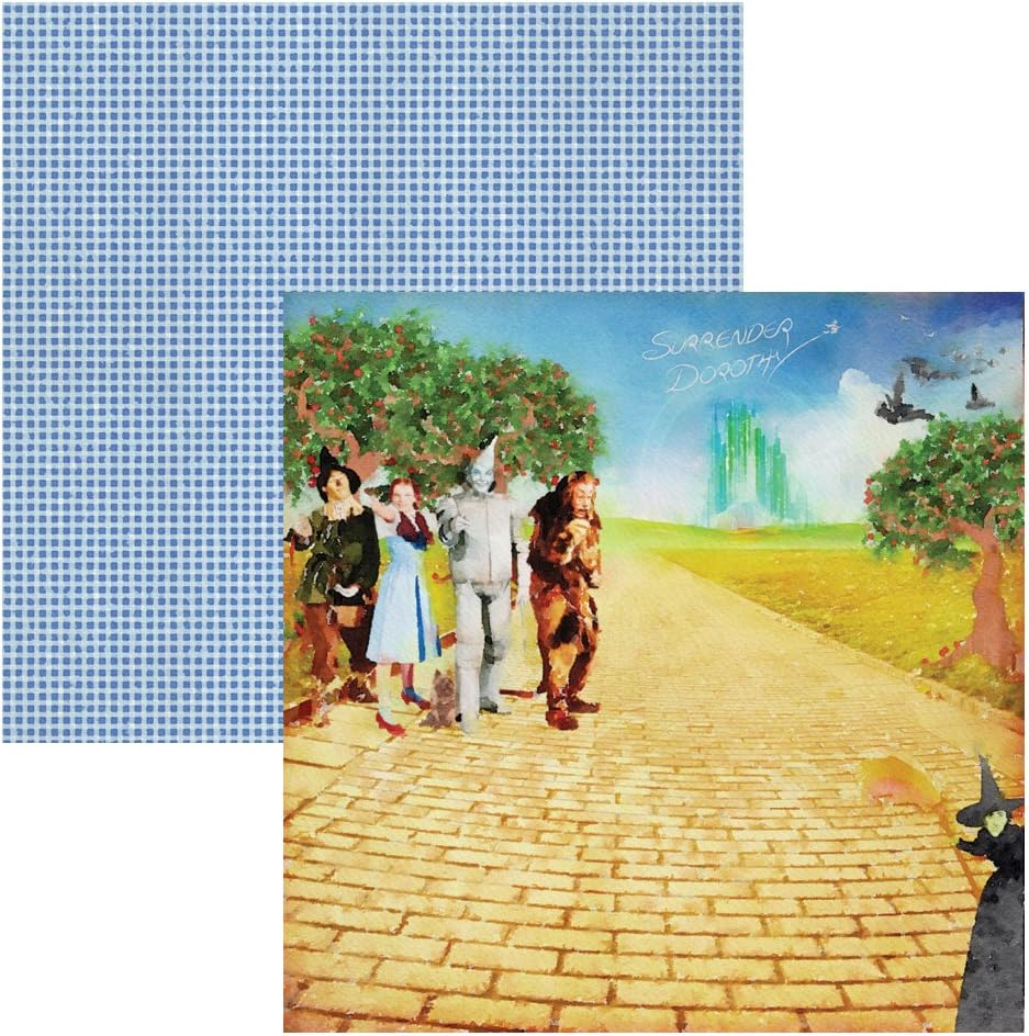 Paper House Productions P-2081E 12" Double Sided Scrapbook Papers, Wizard of Oz Tags (15-Pack)