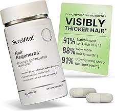 SeroVital Hair Regeneres - Formulated For Women Seeking Enhanced Hair Growth - Supports Noticeable Decrease in Age-Related Hair Loss and Shedding - (60 Count)