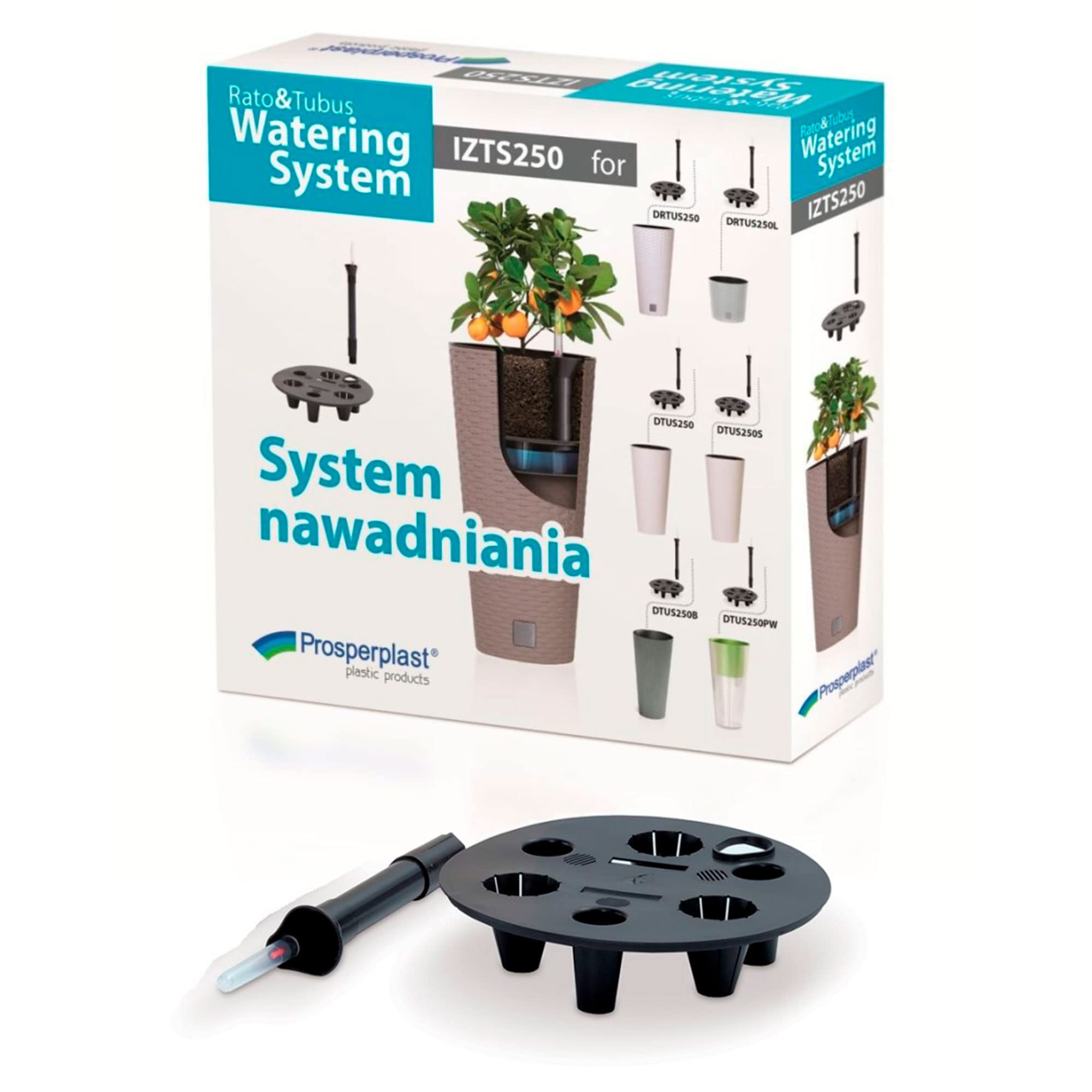 WELL HOME MOBILIARIO & DECORACIÓN Vaso rotondo da 15,3 litri, con serbatoio interno + sistema di irrigazione tempo & tubus