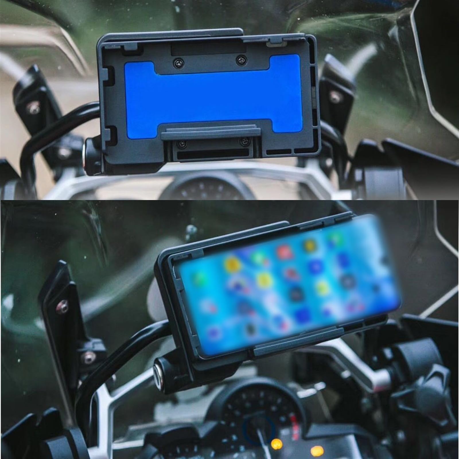 Motocicleta para BMW S1000XR F900R R1250GS R1200GS Adventure ADV Cargador De Carga Inalámbrico GPS Soporte Teléfono Navegación