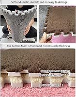 Vista 4 de Manta polaca de 11.81 pulgadas, colores de terciopelo, decoración de poliéster, alfombra cuadrada ecológica en 12 colores, 12 piezas