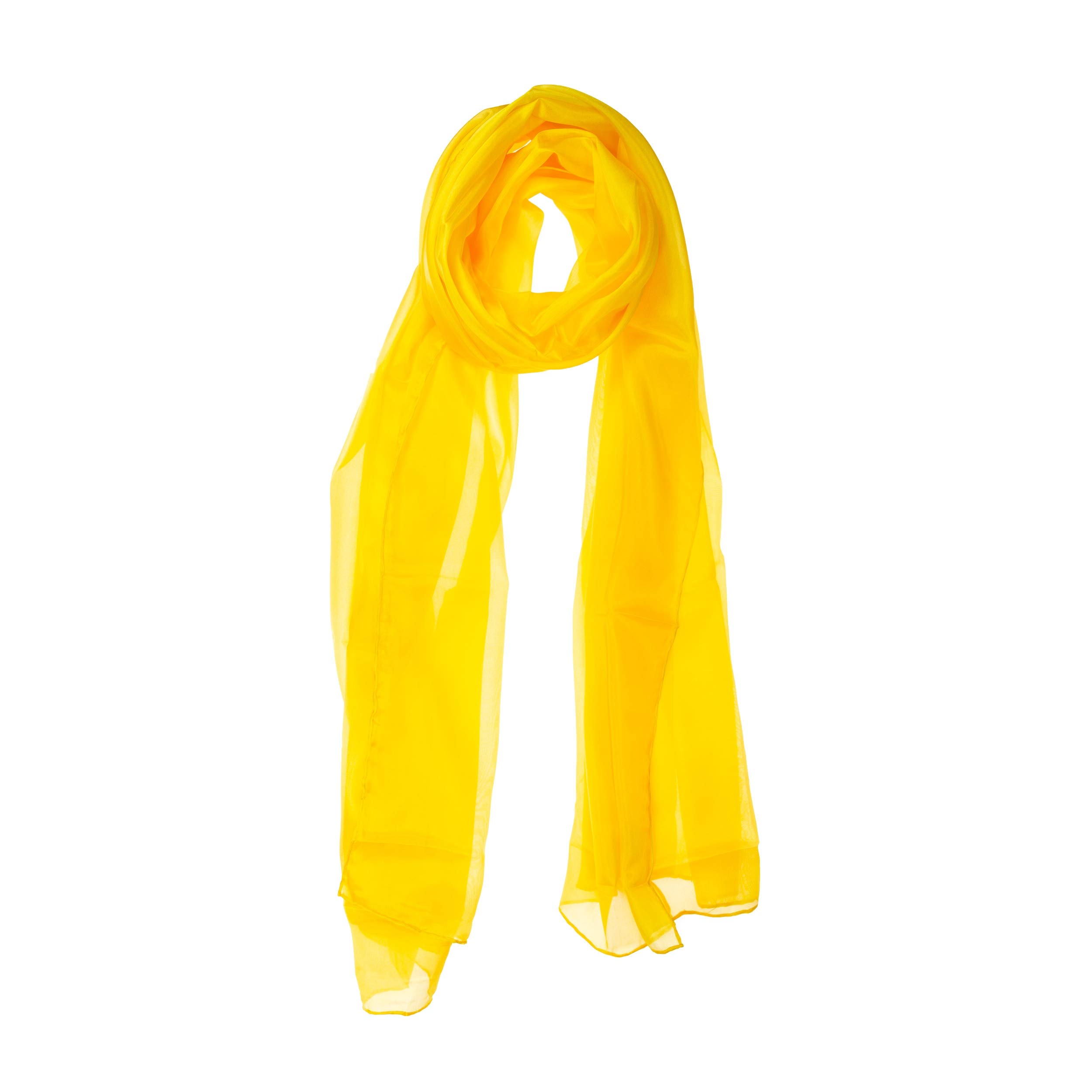 Seidenschal Halstuch Schal XXL indisch gelb Seide 180x90cm