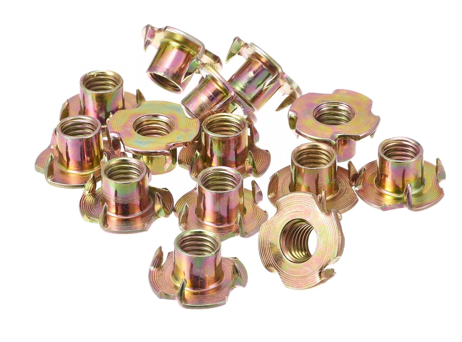 Yellow Zinc (M6) T-Nut Ideal for Wood, Particle & Composite Materials - Corossion Resistant Nuts - Woodworking and Furniture (100 Pack)-picture-25