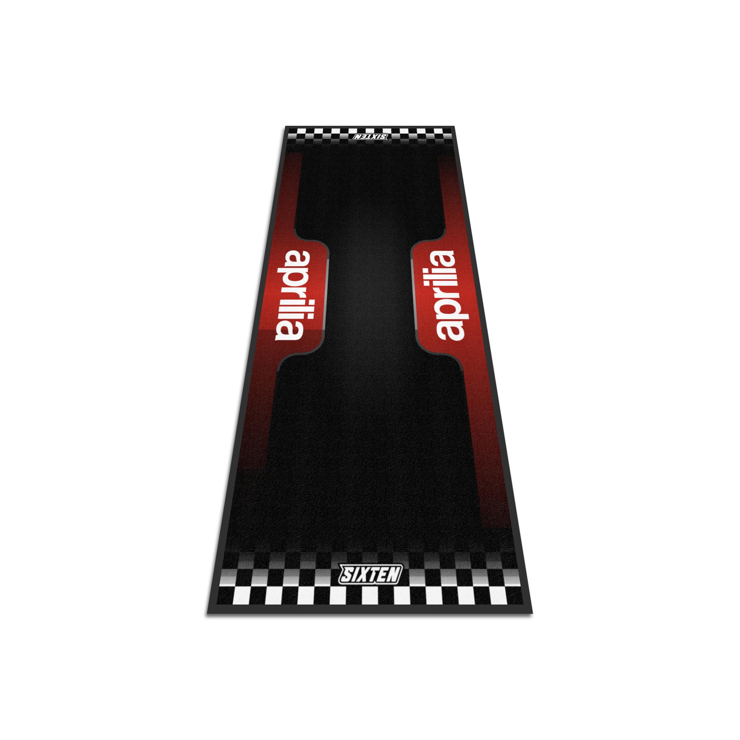 SIXTEN Dywan motocyklowy Aprlia Track Stock 95x240 - ekologiczny dywanik garażowy i padok - zmywalny, pochłaniający olej i przyjazny dla środowiska - mata ochronna do motocykli
