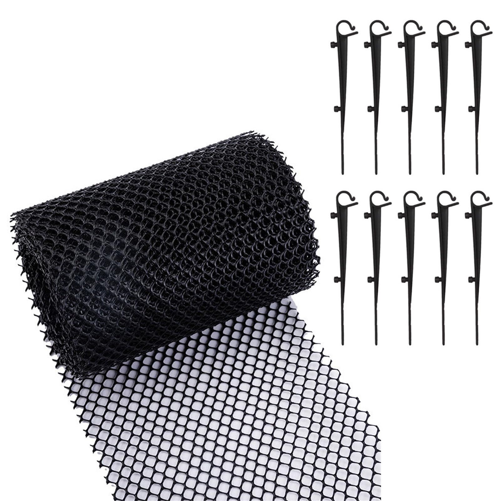 Gutter Guard Meshes with Fixed Hooks Efficient Debris Filter Sink Tree Leaves Anti Clogging Meshes Cover Enduring Sink Tree Leaves Anti Clogging Cover