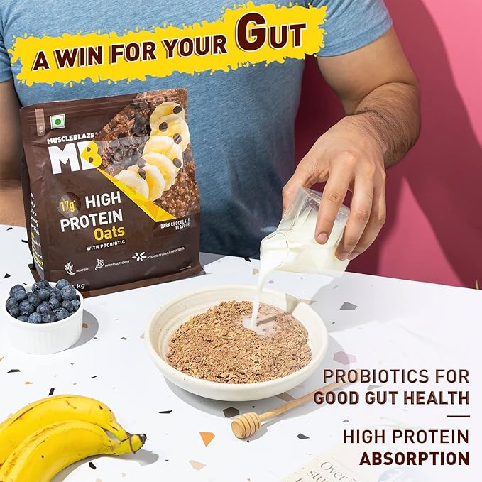 Roti Avena Alta Proteína con Probióticos, 17g Proteína, Sin Gluten, Chocolate Oscuro, 1 kg miniatura 6