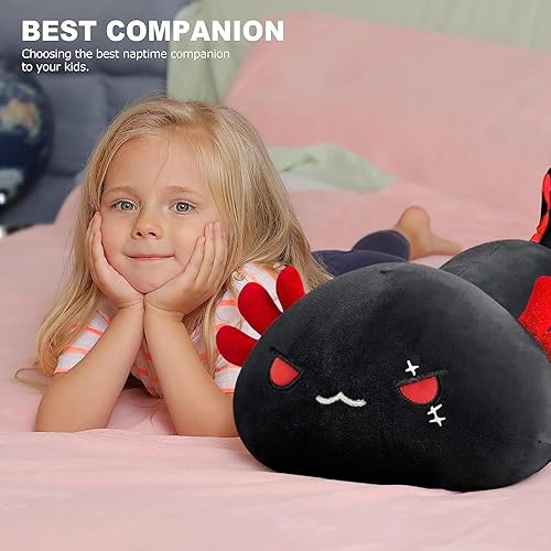 Miniatura 5 de Onsoyours - Peluche lindo de ajolote de 48 cm, animal de peluche grande y suave de salamandra, almohada grande de peluche, juguete de peluche kawaii