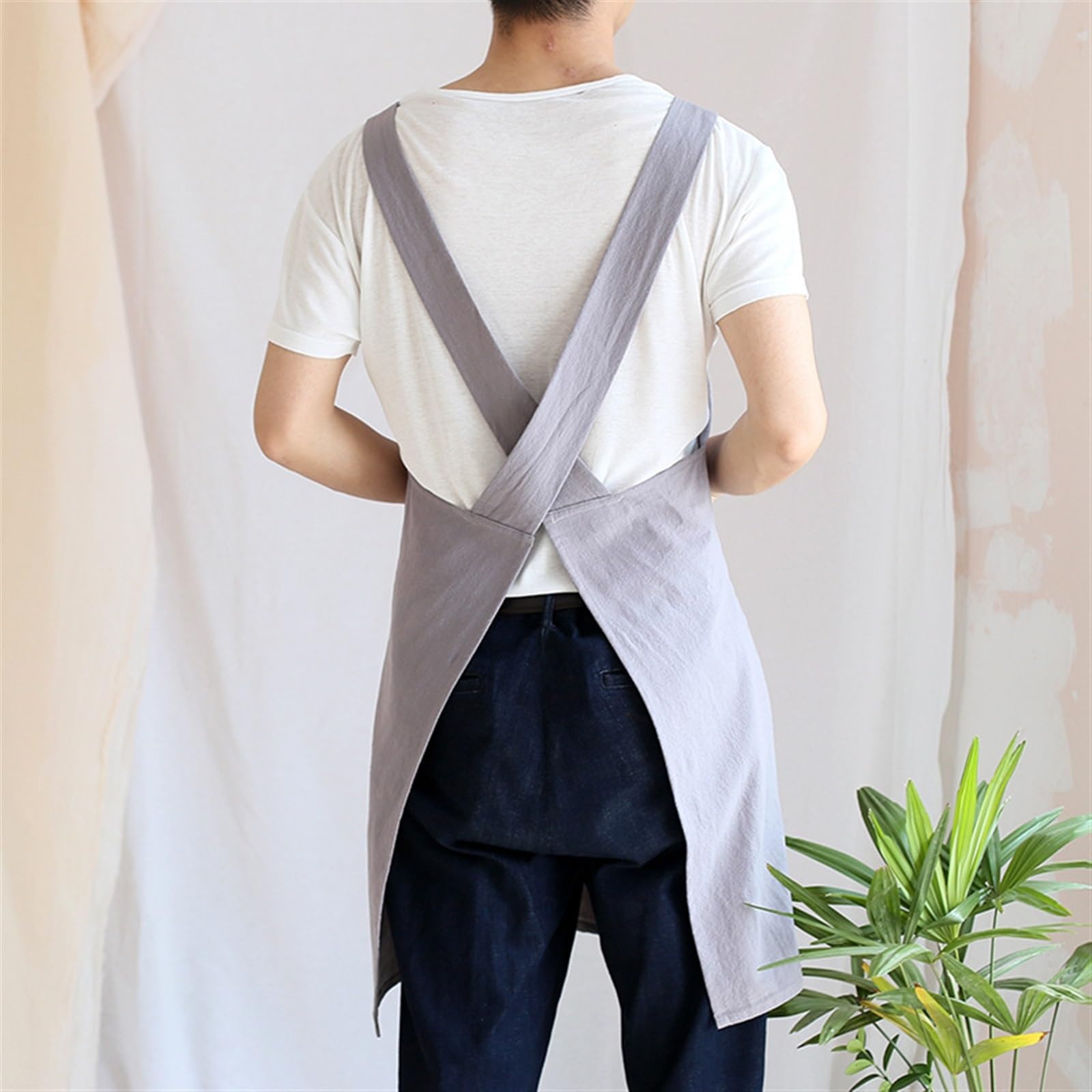 Delantal para mujer y hombre, para cocina, antiincrustante, leche, té, cafetería, floristería