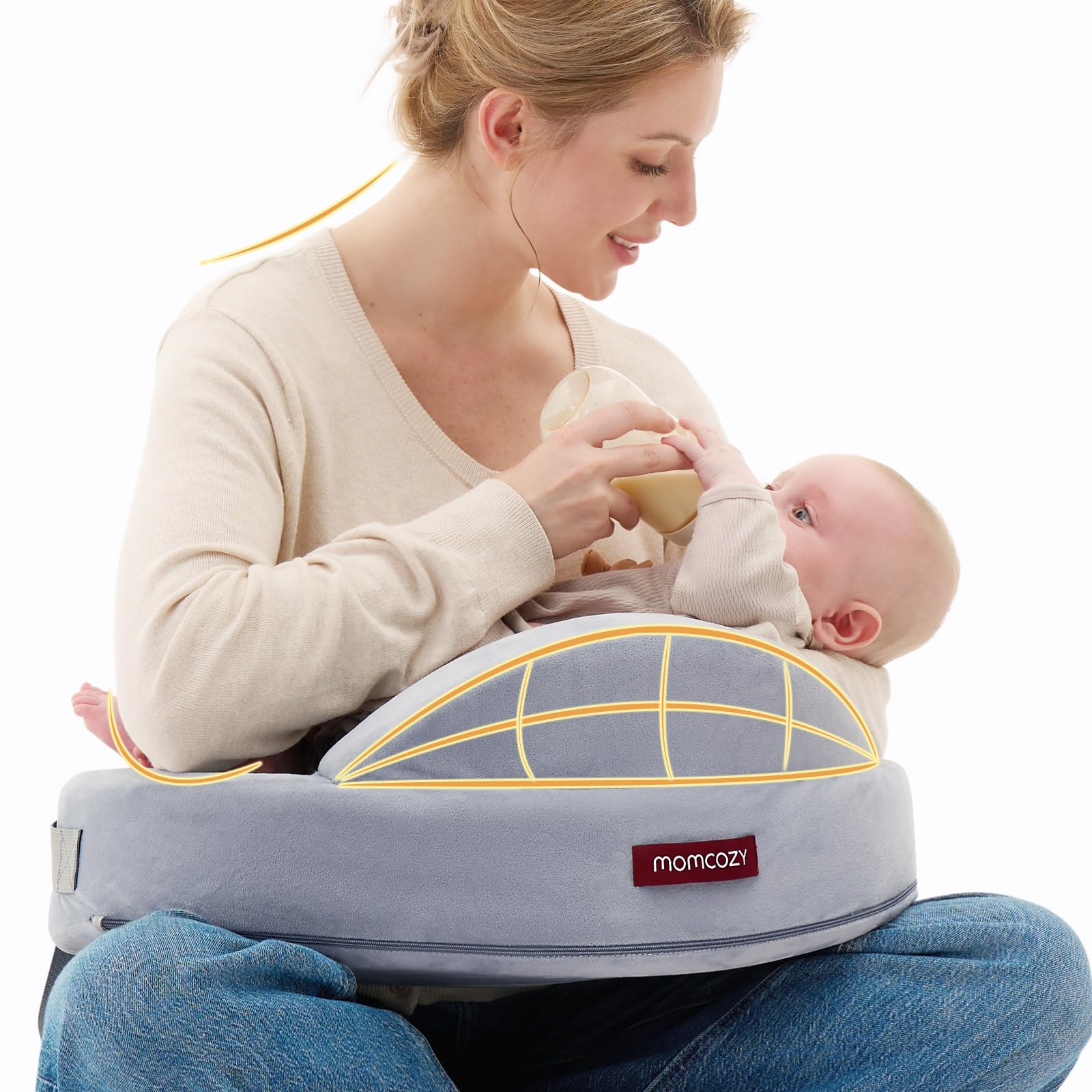 Amazon.co.jp: Momcozy 授乳クッション｜メモリーフォーム授乳枕 