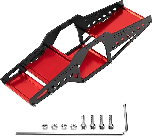 ShareGoo - Kit de marco de aluminio para chasis de rocas compatible con 124 axial SCX24 90081 AXI0001 AXI0001 AXI0002 AXI0005 AXI0006 RC Crawler disponible en Yaxa Peru