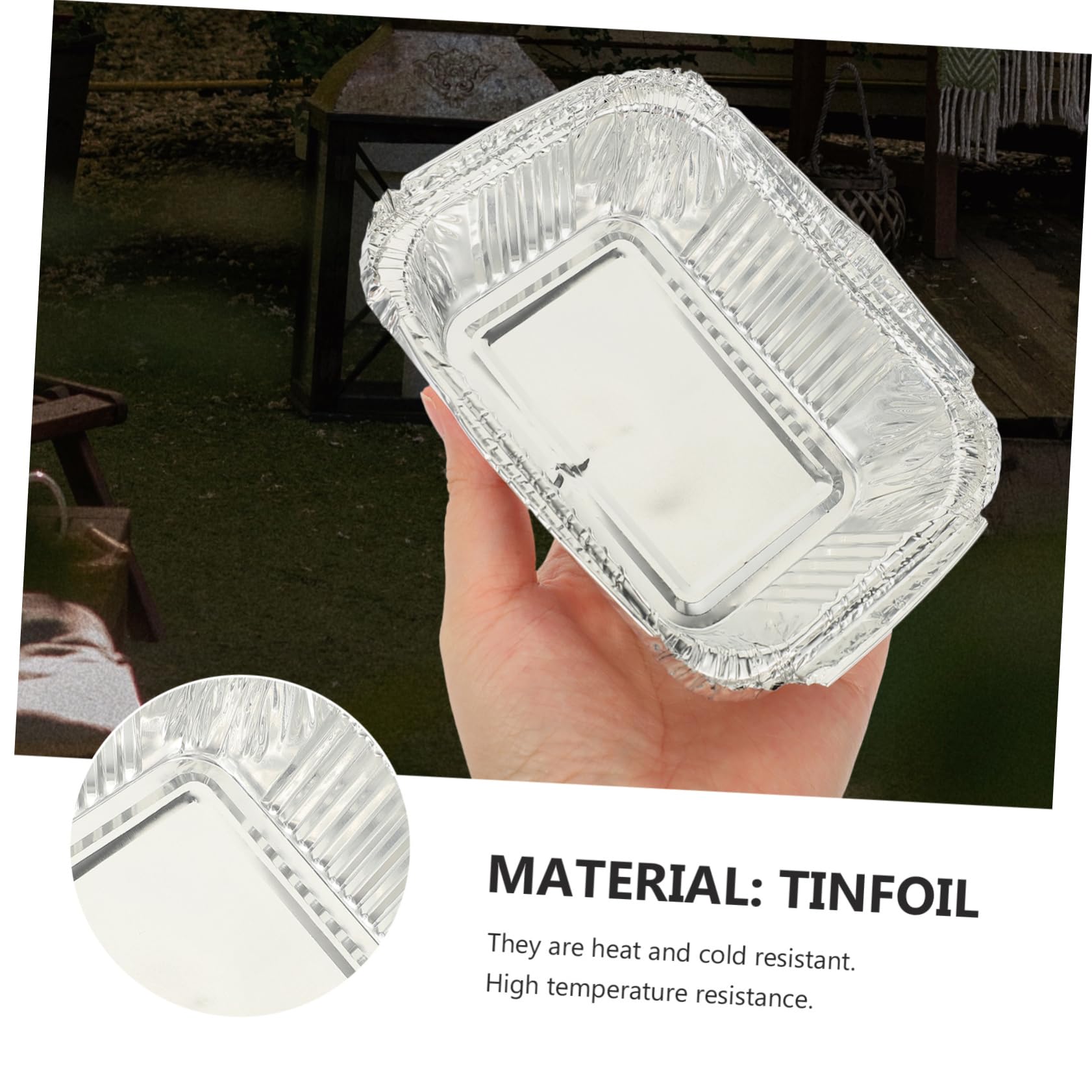 MAGICLULU 125 Pezzi Contenitori in Alluminio Argento per Alimenti, Resistenti alle Alte Temperature, Adatti a Fuoco Diretto e Cucina da Campeggio