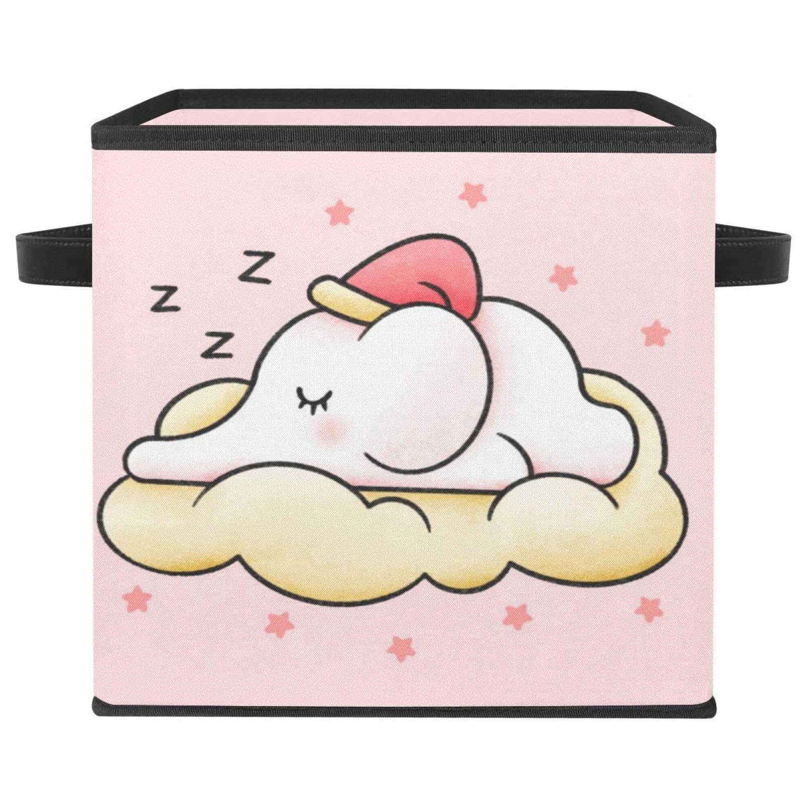 Boîte de rangement cube en tissu pour placard et chambre d'enfant