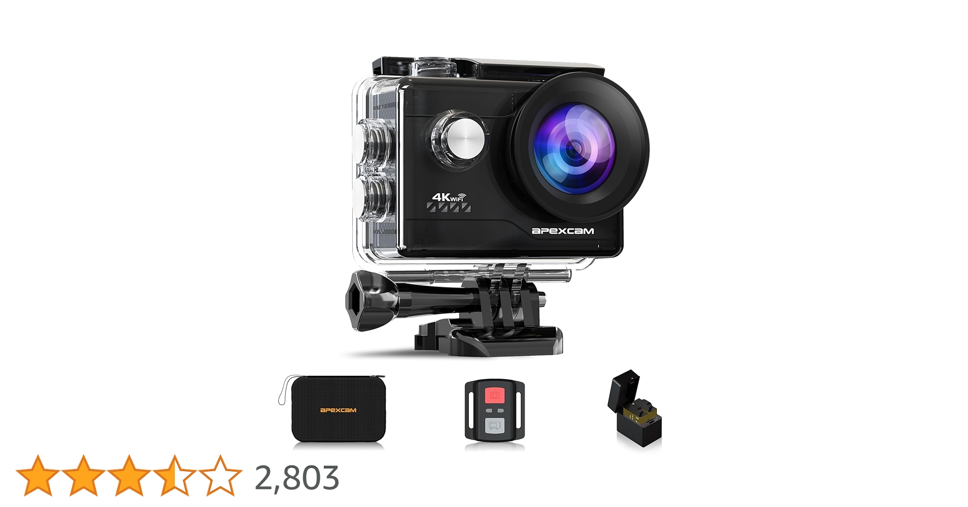 Apexcam アクションカメラ 4K高画質 2000万画素 SONYセンサー Amazon.com : Apexcam Action Camera 4K Sports Cameras 20MP 40M 170