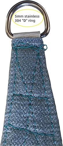 Miniatura 8 de Parasol triangular 12 x 12 x 12 pies, toldo estilo vela, bloqueador de UV para patio y exterior, de la marca LyShade, Azul cadete