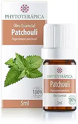 PHYTOTERAPICA- Óleo Essencial de Patchouli -Para Difusor, Massagem e Aromaterapia -Promove coragem, aterramento no presente, auxilia na manutenção da saúde da pele -100% Puro, Natural -Almiscarado,5ml
