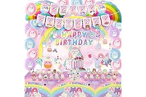 KIDDKRASY Squish Mellow Kitty Kawaii Animal Party Decorations