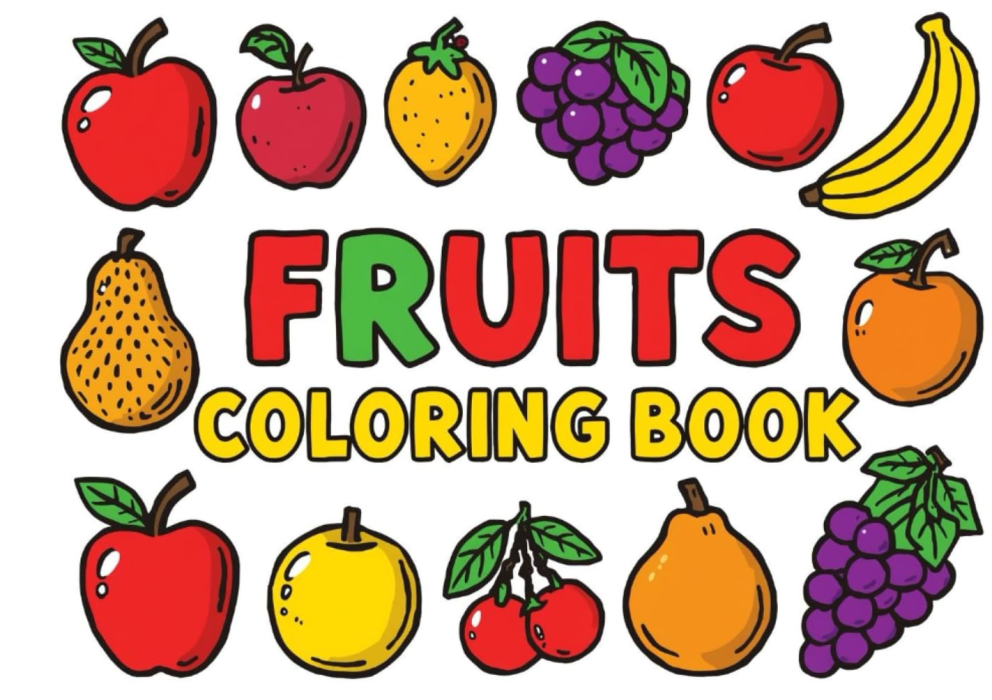 Fruits Colouring Book