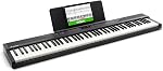 Alesis 88 Piano clavier avec 480 Des sons, des haut-parleurs, USB MIDI, Carry-Bag, Stand, Casques, Pédales et leçons de piano pour débutants