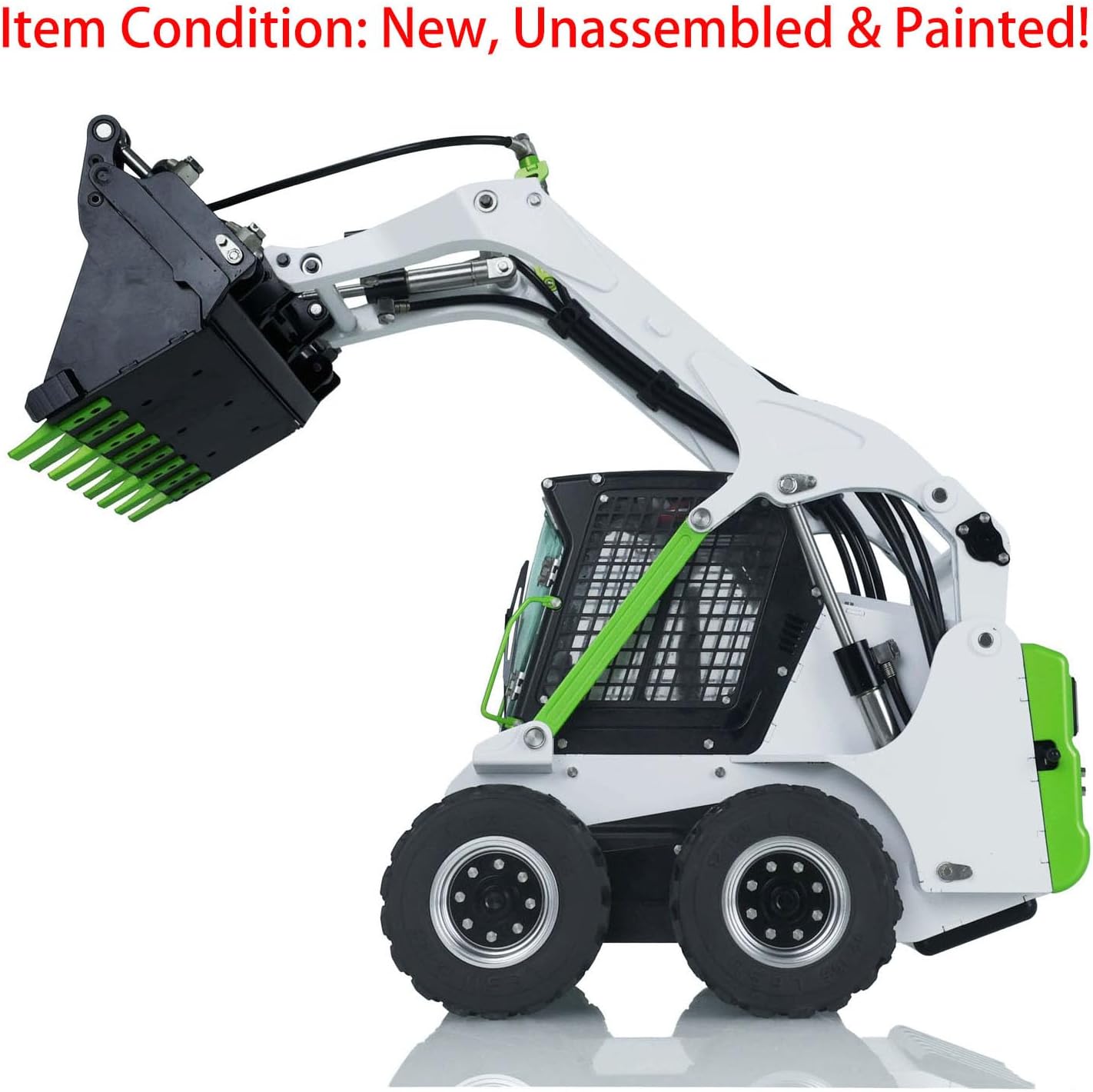 TOUCAN RC HOBBY LESU Painted Metal 1/14 Wheeled Skid-Steer RC Hydraulic Loader Aoue LT5H Light