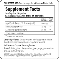 Vista 3 de Fórmula 109 de Kyolic, extracto de ajo envejecido capsulas para la salud y la presión arterial, 109-42, 1, 1