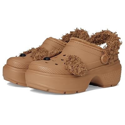 Crocs Stomp Lined Clogs Slippers Sepia Bear