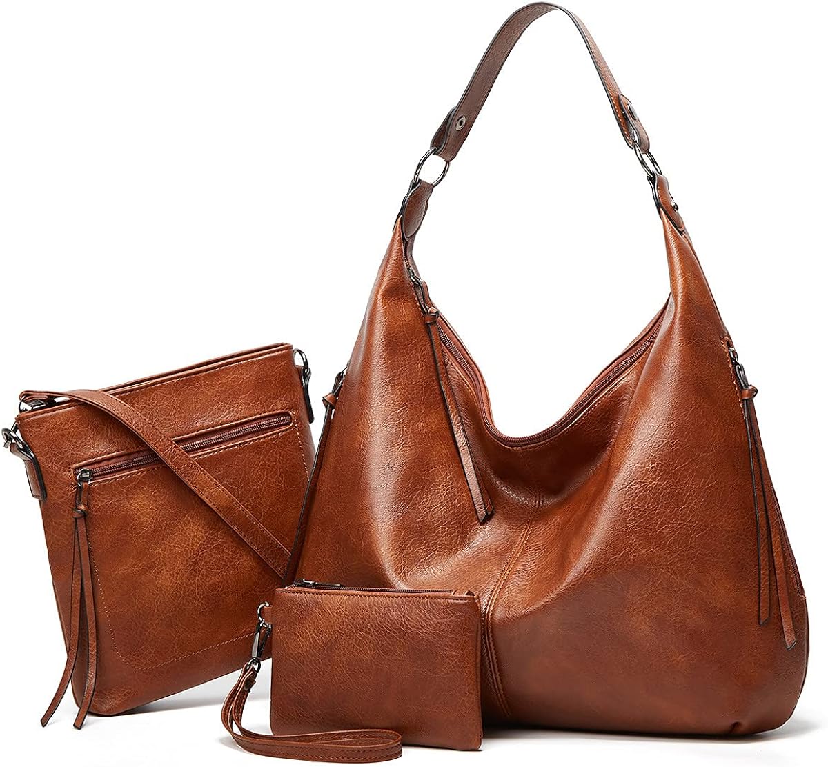 Large capacity of soft leather tote bags.Women Fashion