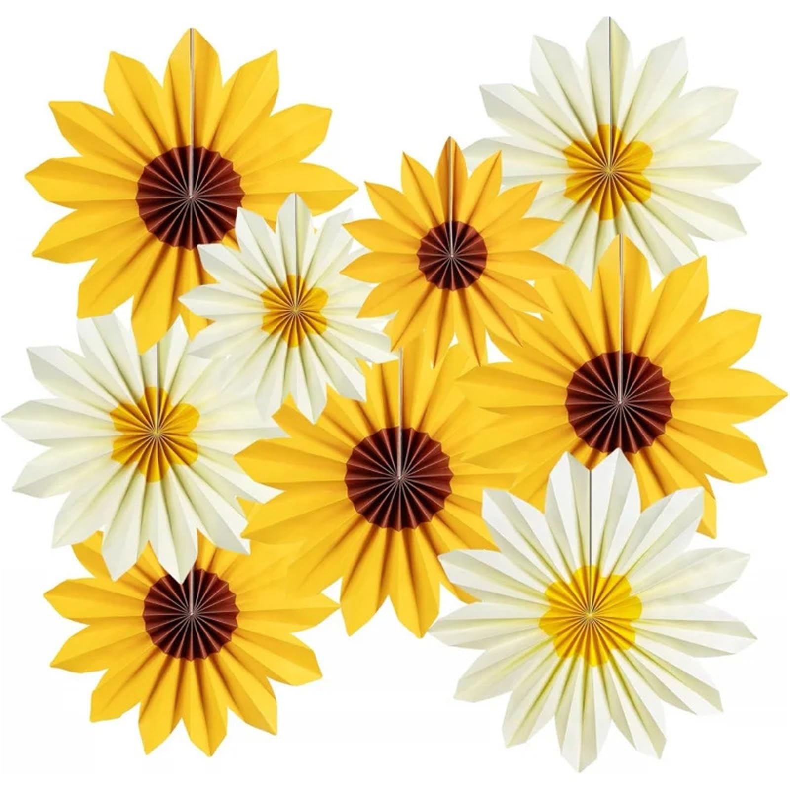 Déco anniversaire tournesol en papier pour embellir un tableau d'affichage
