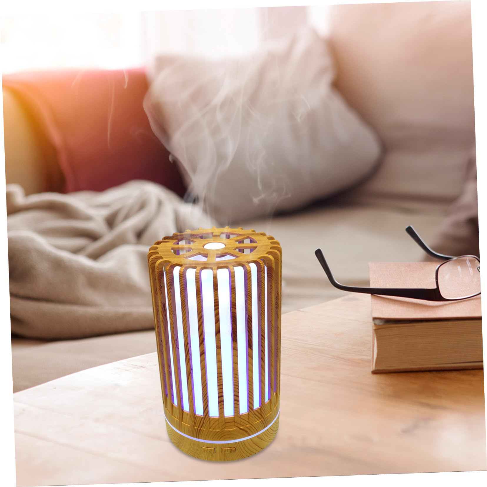 FRCOLOR Diffusore Di Aromi Per Camera Da Letto e Ufficio Umidificatore Per Oli Essenziali Per Soggiorno e Auto Design Elegante e Pratico
