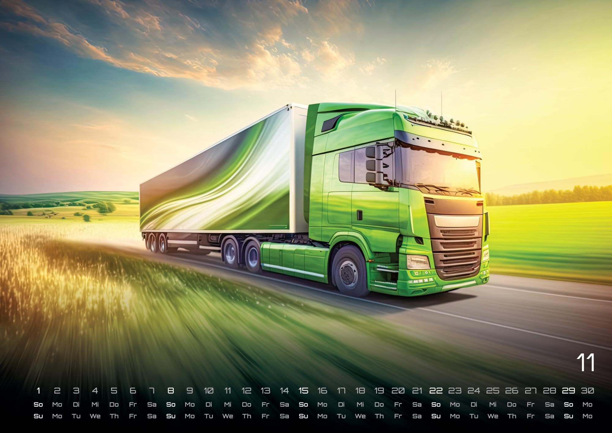 Trucks - Könige der Straße - LKW - 2026 - Kalender DIN A2: Der Wandkalender mit den besten LKW's auf unseren Straßen für das Jahr 2026 im extragroßen Format DIN A2 (ca. 60 x 42 cm)!