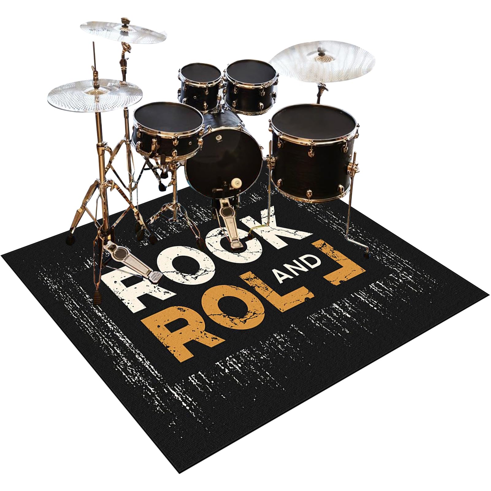 Alfombra Bateria Alfombras Acusticas Electronica Alfombra para Bateria Acustica Alfombra de Batería Acústico Tapete de Tambor Alfombrillas Insonorizada Antideslizantes 120 x 80 cm Alfombra de Tambor