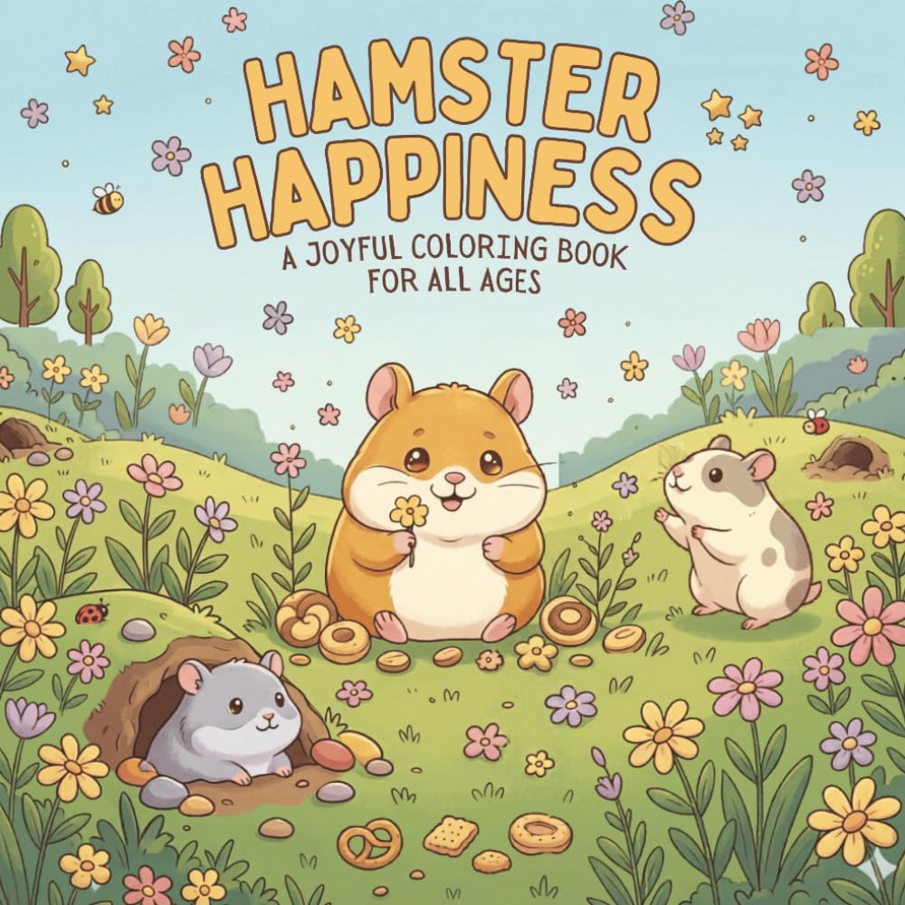 Hamster Happiness: A Joyful Coloring Book for All Ages