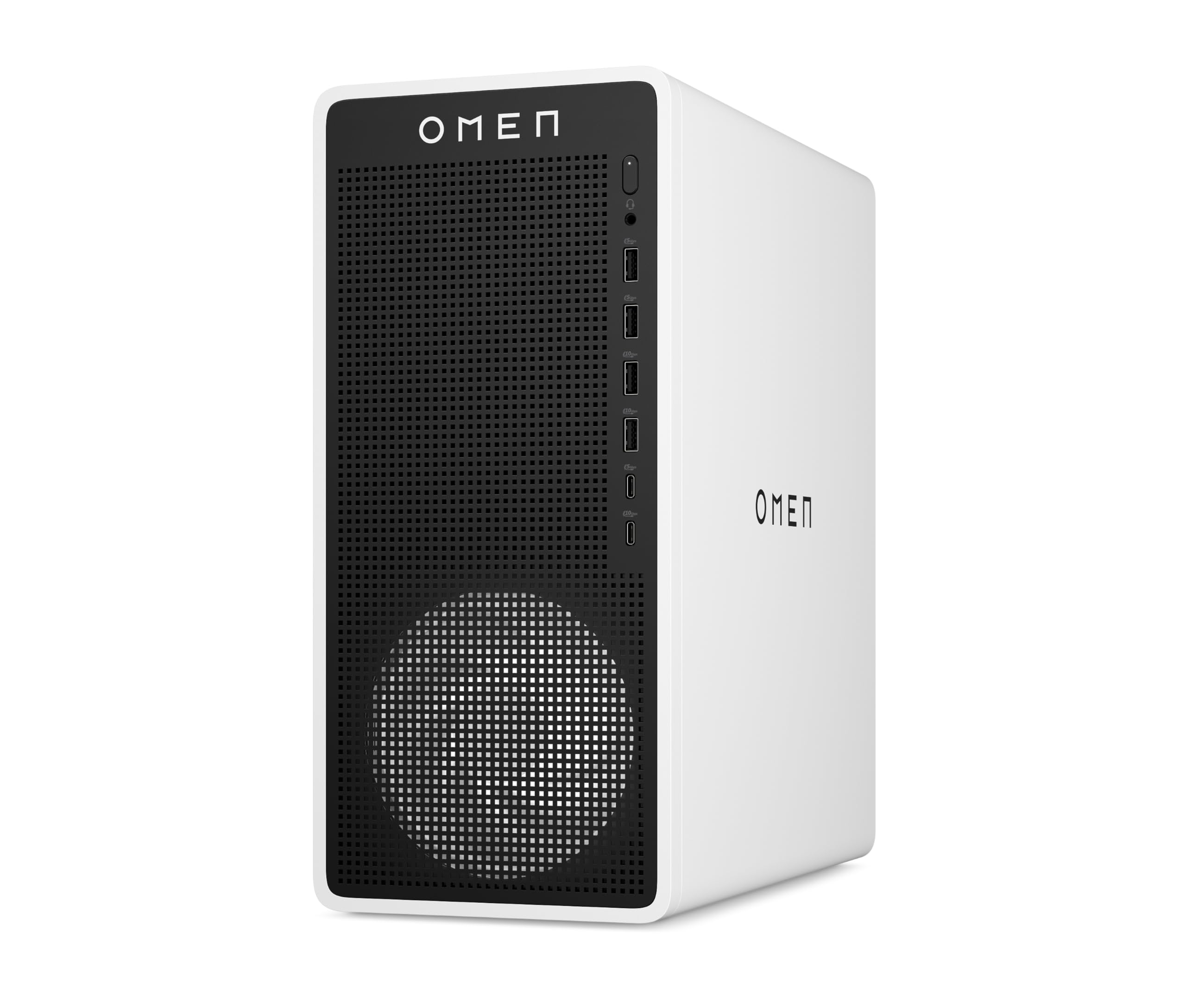 Omen 16L Gaming Desktop PC, Intel Core Ultra 5 225F, 16 GB DDR5 RAM, 1 TB SSD, NVIDIA GeForce RTX 5060 Ti, Windows 11 Home, RGB-Beleuchtung, Weiß