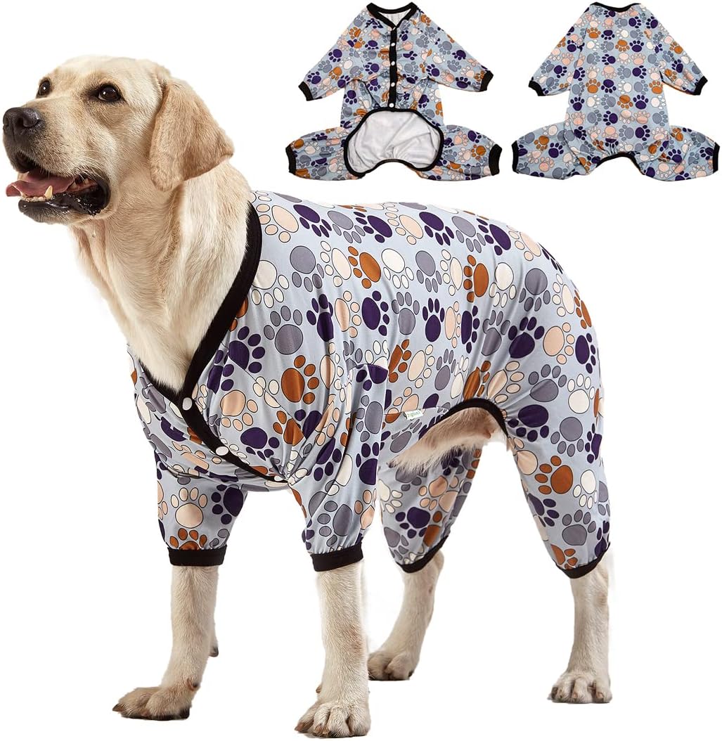 Amazon.com : LovinPet Large Breeds Dog Onesies - Dog Pajamas ...
