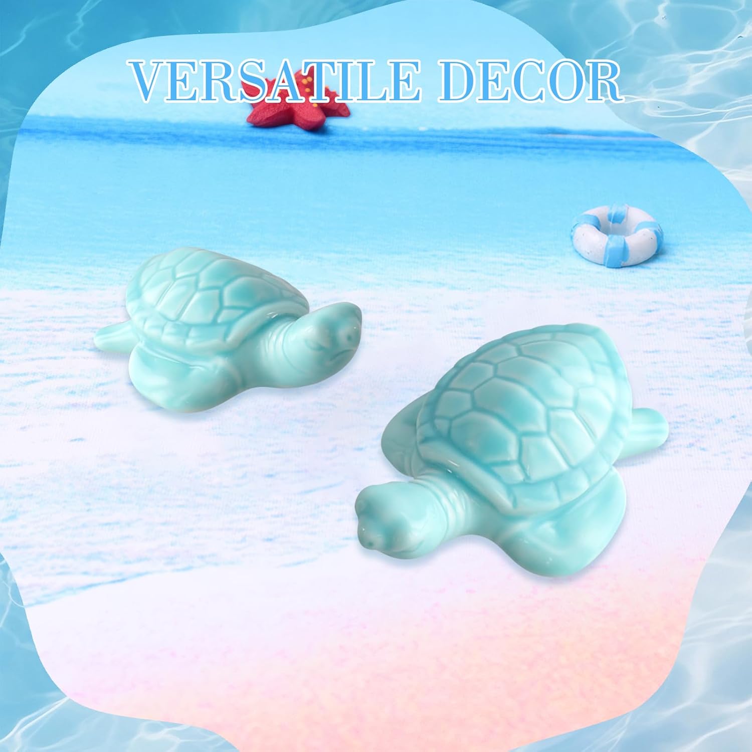 2 PCS Toilet Bolt Covers Decorative,Cute Turtle Toilet Screw Cover Caps, Easy to Install, Avoid Rust, Not Easy to Change Color or Fade, Bathroom Decoration (Blue)