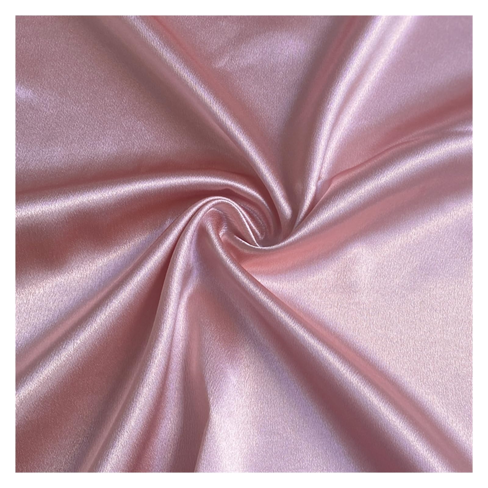 Tela satinada de 5/10 m, crepé brillante, sedosa, material para coser vestidos de novia, boda, negro, blanco, verde, rosa, rojo, gris, por metros (88,150 cm x 10 m)