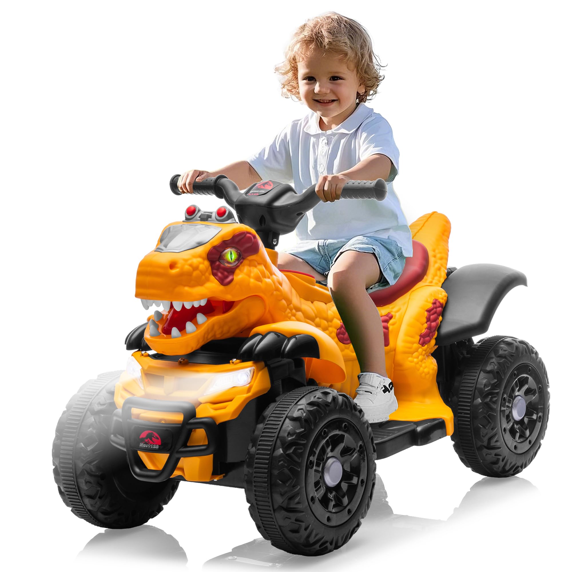 Battery Powered Jurassic World Dino Racer Blue Power Wheels 12V