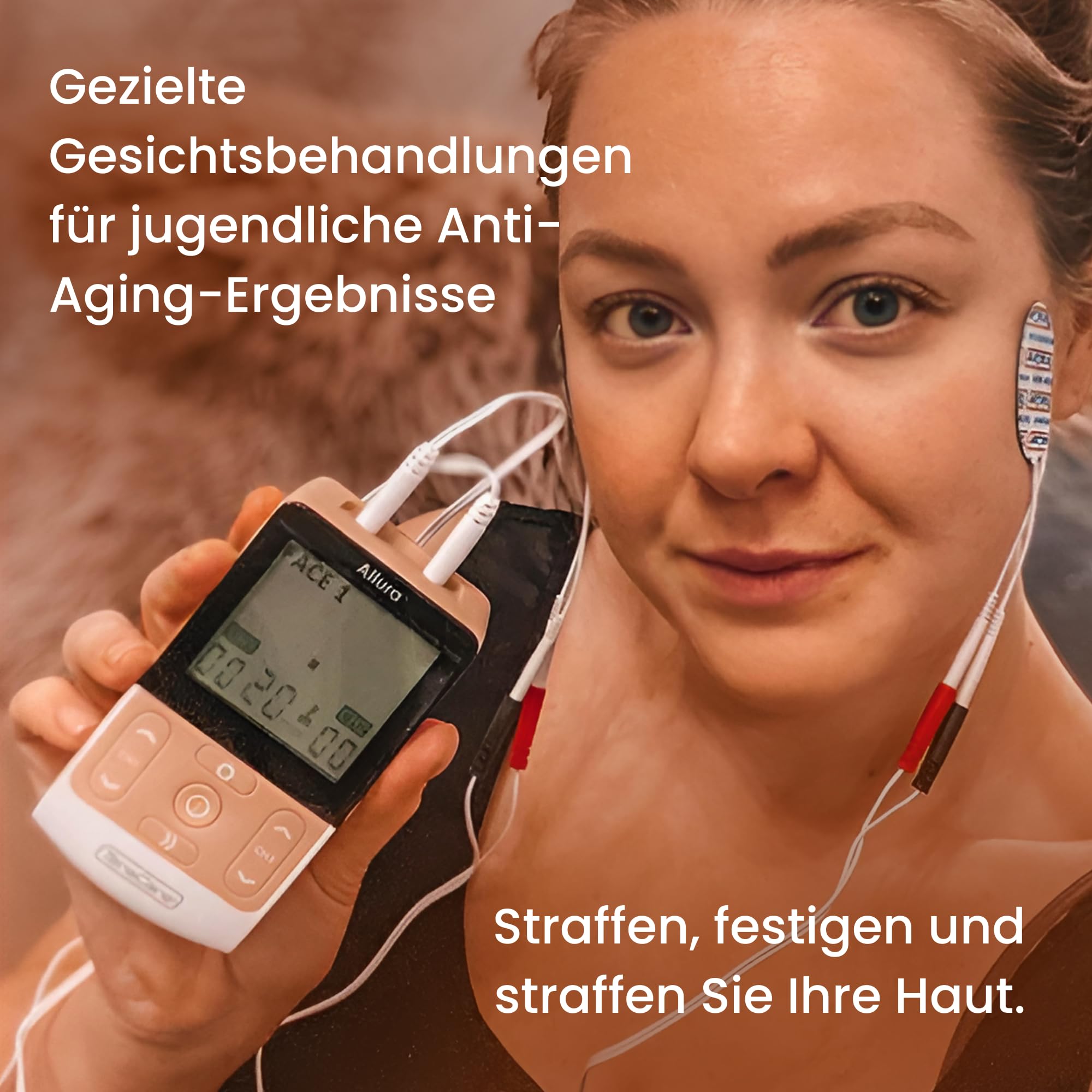 TensCare Allura 8-in-1 EMS Massager für Ganzkörperformung, Erholung nach der Geburt, Reduzierung von Cellulite und Gesichtsstärkung.