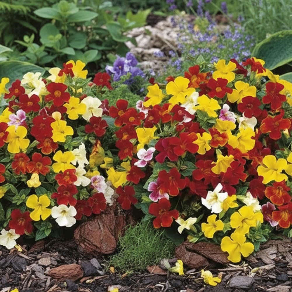 Mimulus Extra Choice Mix Seeds – Fast Growing, Unusual Dwarf Plants – Half Hardy Perennial – for Your Beautiful Garden