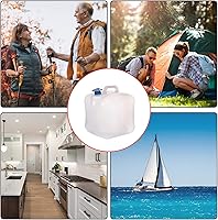 Vista 4 de Cedilis 2 Pack 5.3 Gallon Collapsible Water Container with Spigot, Food Safe Water Storage Jug, BPA-Free Camping Water Storage Jug Canteen for