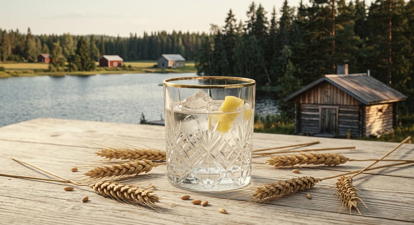 Koskenkorva, Original Organic Vodka, 700 ml, Vodka Biologica Finlandese con Note Secche, Prodotta con Orzo Finlandese, Distillata con Acqua Pura di Sorgente, Idea Regalo, 37,5% Vol.