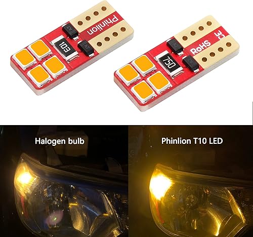 Miniatura 9 de Phinlion - Luces LED, 4 unidades T10 2835 8 W