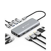 NOVOO Docking Station 11 in 1, Hub USB C Dual HDMI