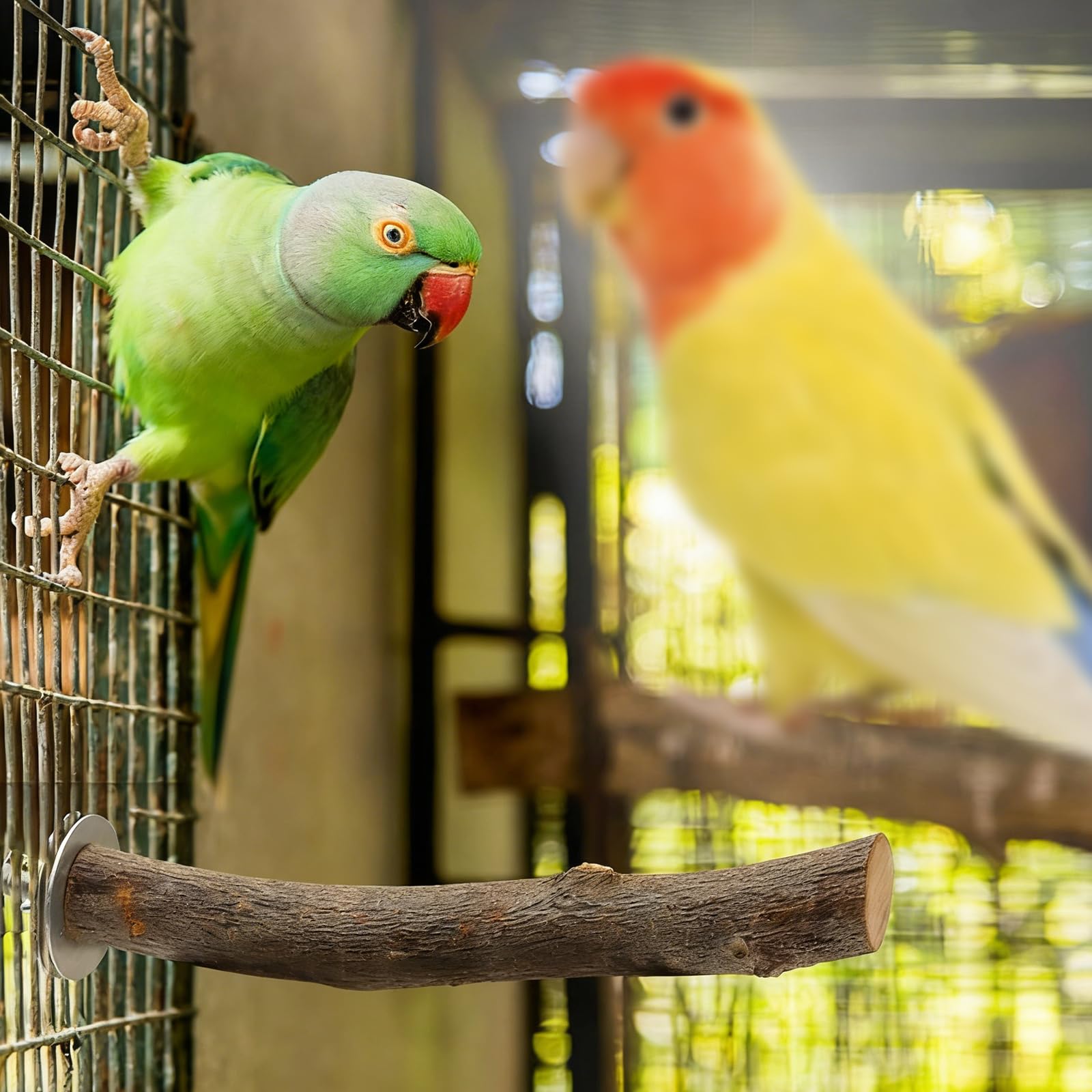 8 Pezzi Di Giocattoli E Accessori per Parrocchetti, per Uccelli In Legno, Giocattoli per Uccelli In Legno Naturale, per Calopsitte, Accessori per Gabbie