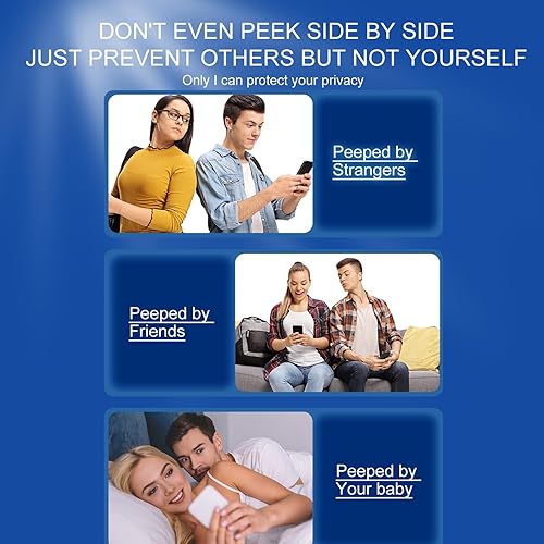 Miniatura 3 de Protector de pantalla de privacidad para Samsung Galaxy Z Flip 5 5G (frontal+interior), con extra (sin burbujas frontal+interior) anti luz azul sin