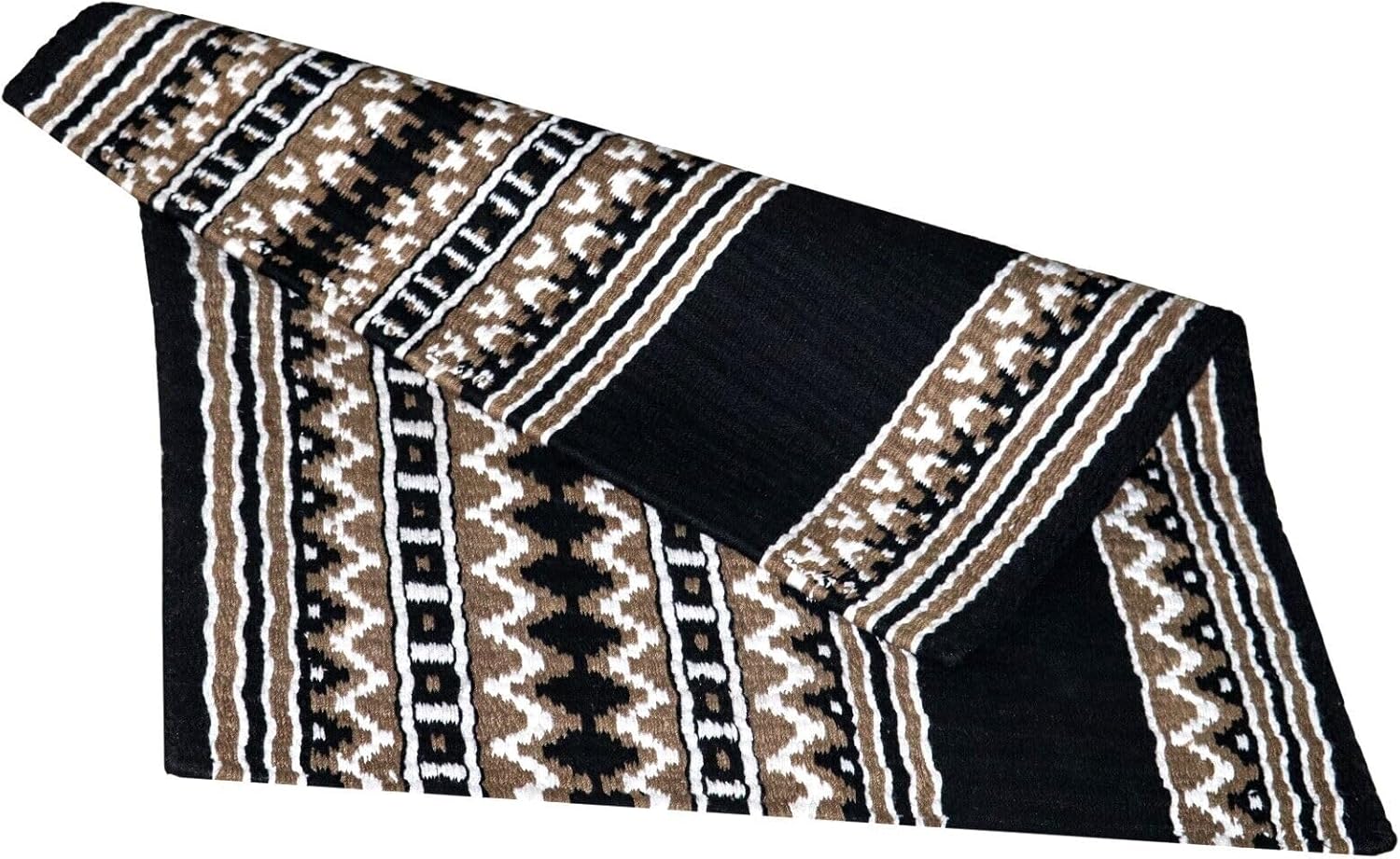 Western Ranch Horse Saddle Blanket New Zealand Wool Western Design Handmade Saddle Blanket Top Wool Pad Sensor Flex (Customization Available) ZB-035