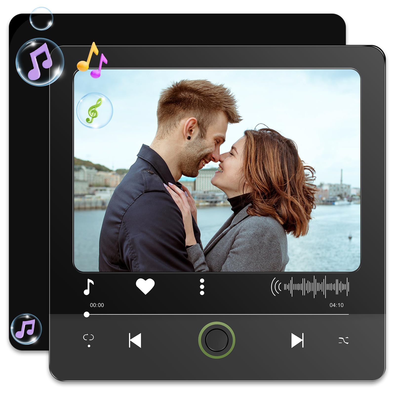 Ktcina Custom Music Fridge Magnet, Personalized Fridge Magnet Music Player Personalized Magnets For Refrigerator Custom Spotify Plaque For Couples, Musics Lovers Anniversary & Memorial Decoration