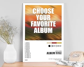 Custom Album Cover Poster/Canvas, Personalized Album Cover Wall Art Print for Home Decor, Customizable Music Artwork, Personalized Music Poster, Unique Gift Idea for Family & Friends - #1