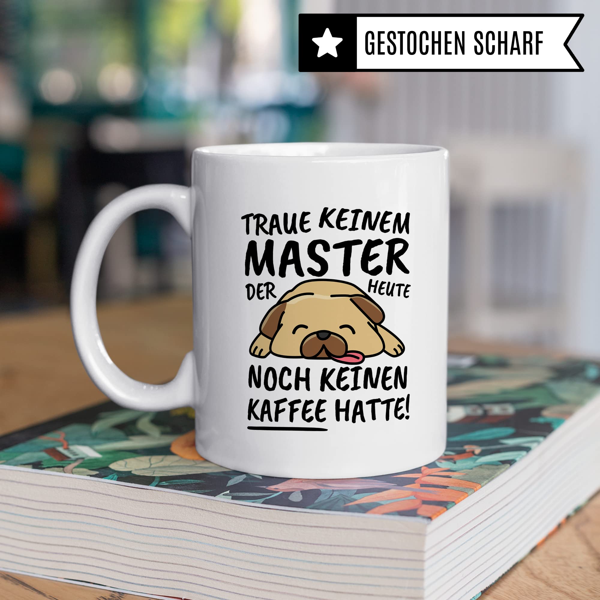 Tasse Trendation - Master Abschluss Geschenk Tasse Bestanden Studium Pruefung S0z3z073