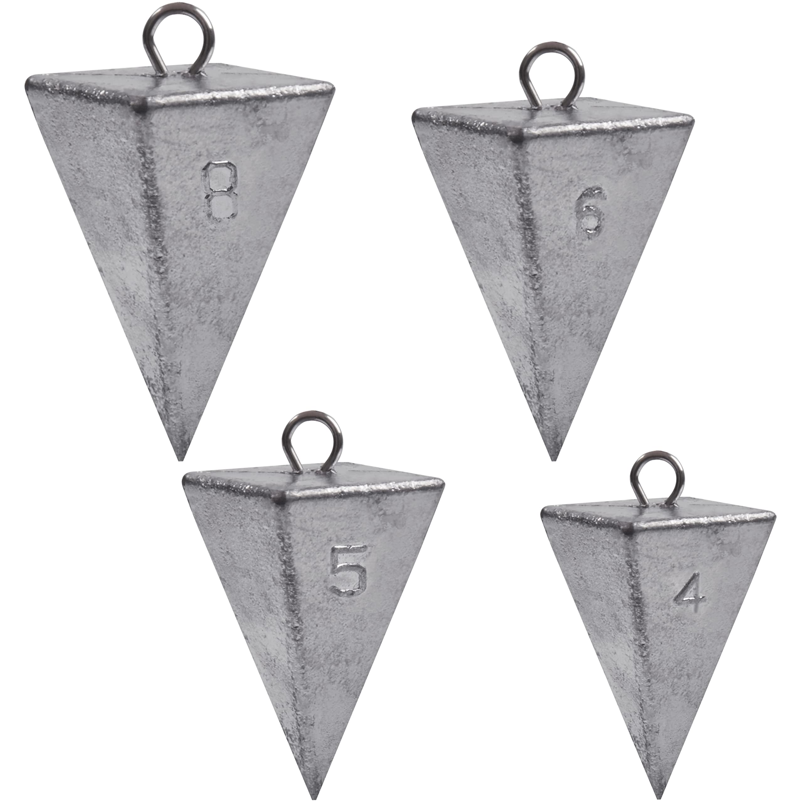 Pirámide Plomos Pesas Pesas de Pesca Surf Pesas de Pesca Plomos Océano Agua Salada Pirámide Pesca Plomos de Pesca Equipo de Pesca Aparejos de Pesca 1 oz 2 oz 3 oz 4 oz 5 oz 6 oz 8 oz