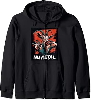 Heavy Metal Nu Metal Rap Metal Band Alternative Metal Goats Zip Hoodie